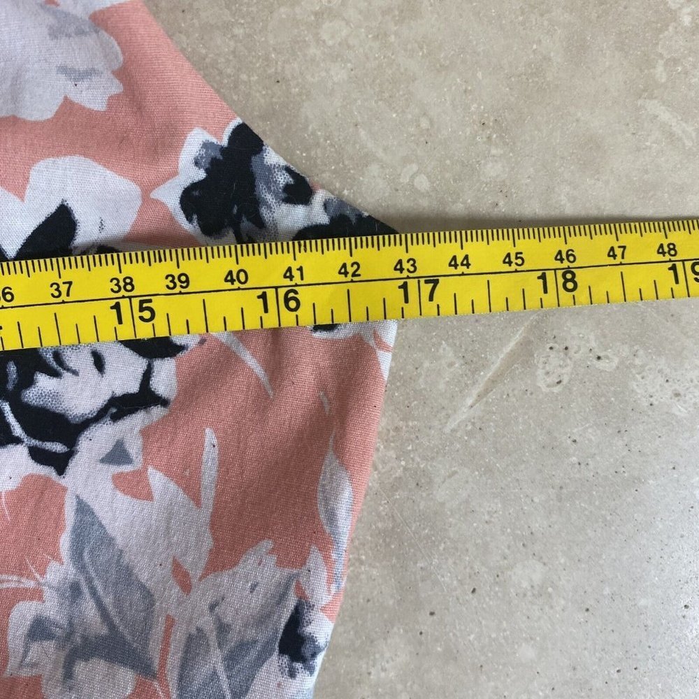 Bailey Blue Pink Floral Print Sleeveless Fit Flare Women Size Large Mini Dress - Picture 12 of 16